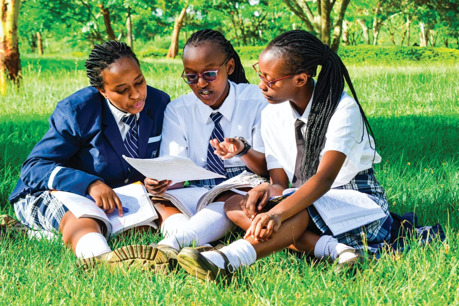 Pioneer girls learning outdoors