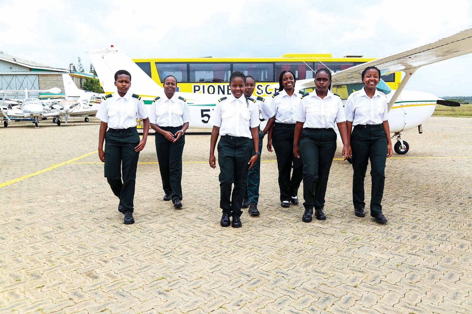 Pioneer Girls Junior students performing in the school band